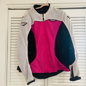 Women’s Motorcycle Jacket Size XL Fly Flux Air Mesh With Hydra Guard liner